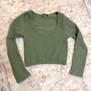 Zara green top